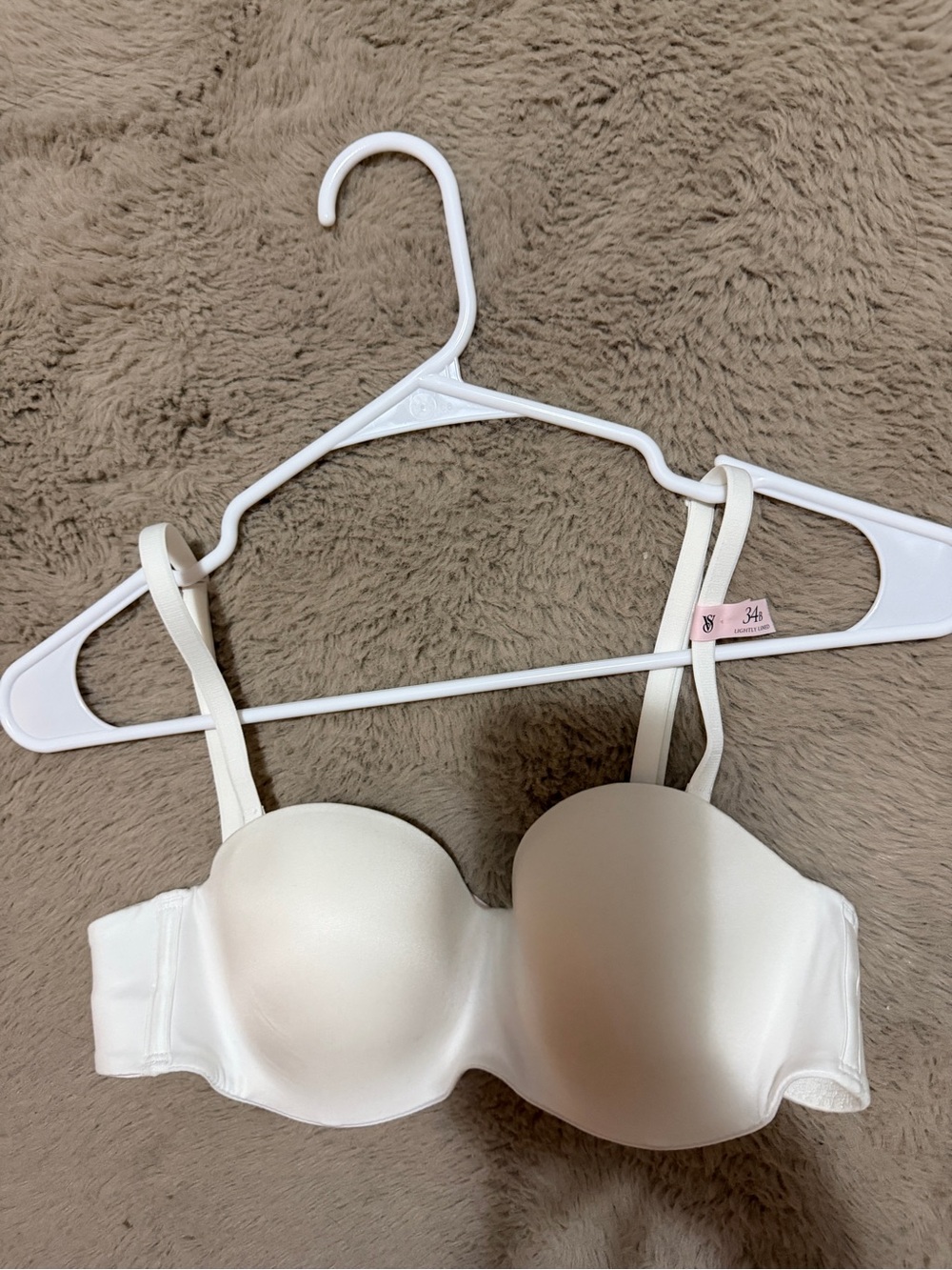 Victoria’s Secret Women’s Strapless Convertible Bra 34B - Ivory/white